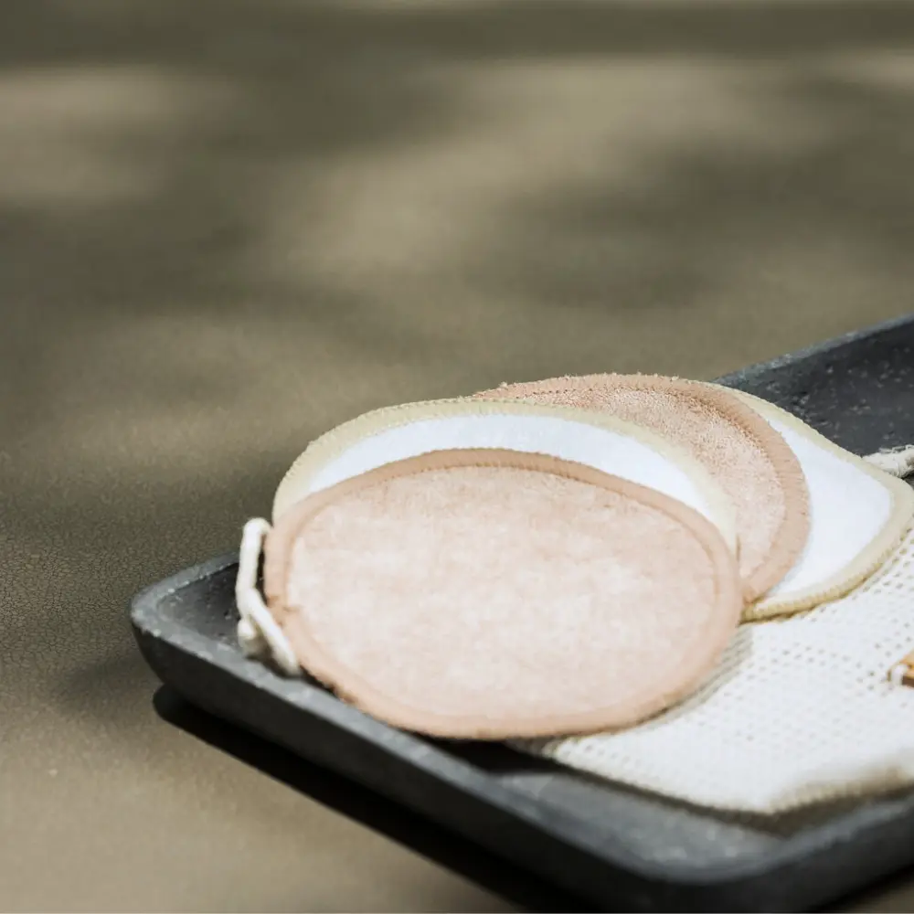 Bolsita pads desmaquillantes reutilizables
